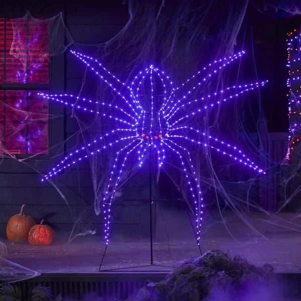 5.5 ft. Halloween Classics LED Spider Silhouette H43