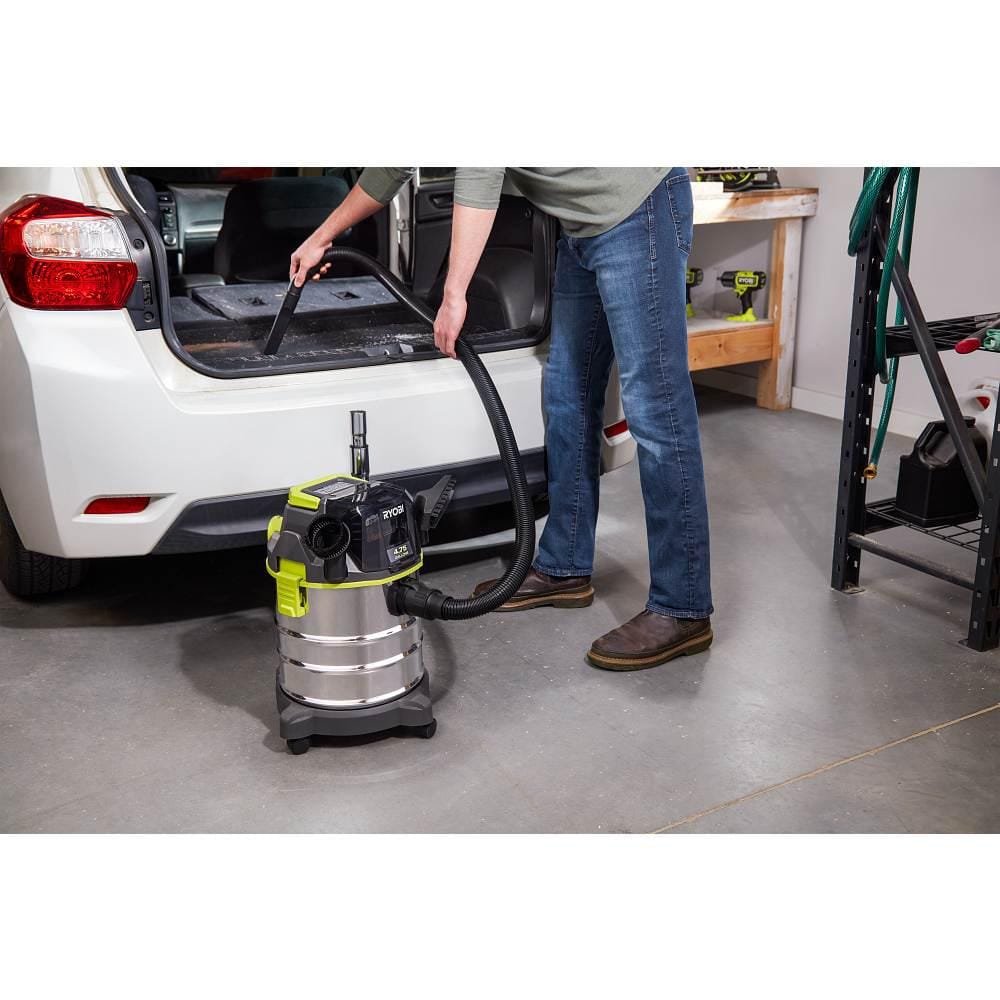 RYOBI ONE+ 18V Cordless 4.75 Gallon Wet/Dry Vacuum (Tool Only) PWV201B