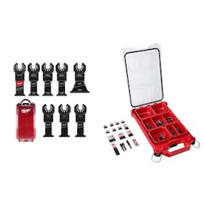 Oscillating Multi-Tool Blade Set and SHOCKWAVE Impact Duty Alloy Steel Screw Driver Bit Set w/PACKOUT Case (108-Piece)