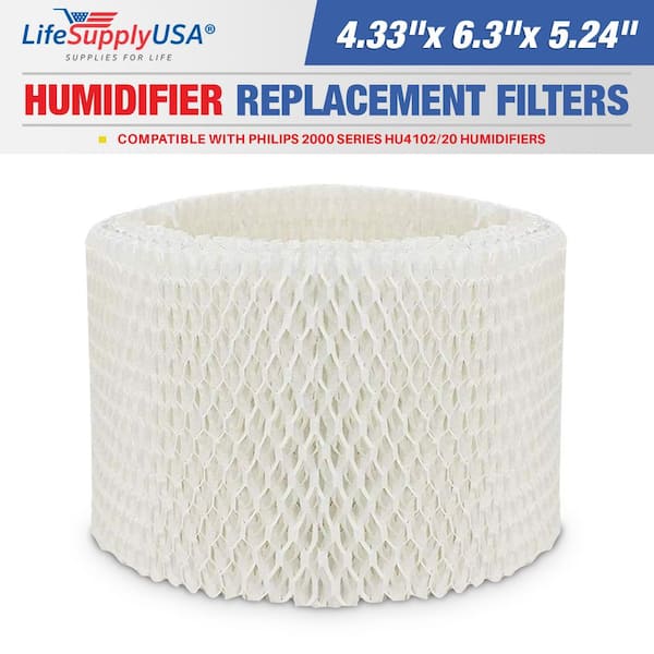 LifeSupplyUSA Humidifier Filter Replacement Wick Compatible with Philips 2000 Series HU4102/20 Humidifiers