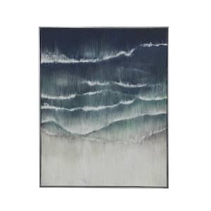 1 Piece Framed Abstract Art Print 40.2 in. x 32.3 in.