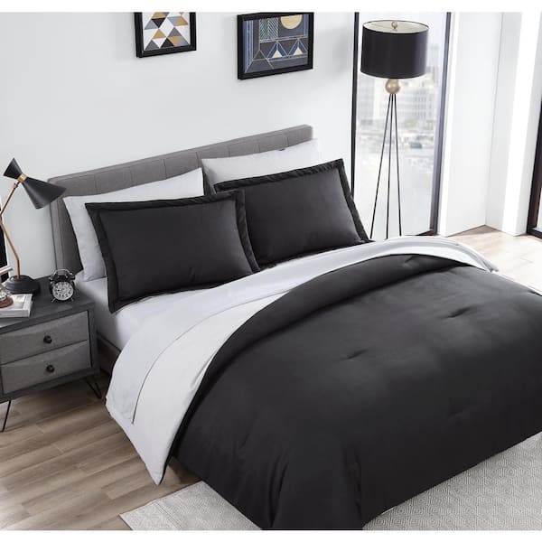 Comforter sets gray logo black full lv bedding sets in 2023
