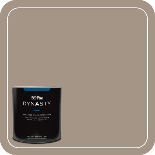 BEHR DYNASTY 1 qt. Home Decorators Collection #HDC-NT-04A Clay One-Coat Hide Satin Enamel Interior Stain-Blocking Paint & Primer