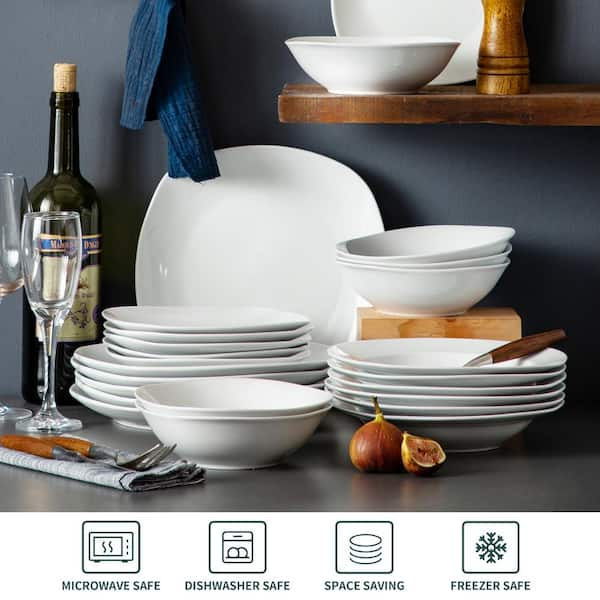 MALACASA Ivy Series Square Dinnerware Set - Bed Bath & Beyond