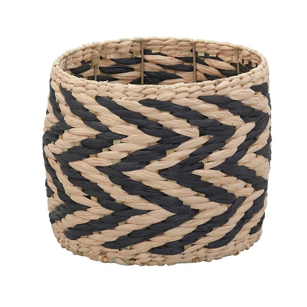 HOUSEHOLD ESSENTIALS Cattail and Paper Zee Basket in Natural and Black