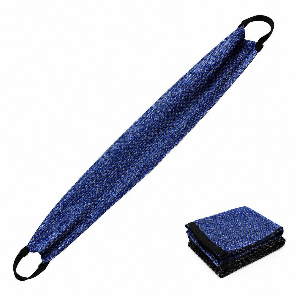 Japanese-Style Polyester Exfoliating Bath Towel Set, Extra-Long Mesh Washcloth, Black and Blue, 2-Pack price history on PriceWatchPro
