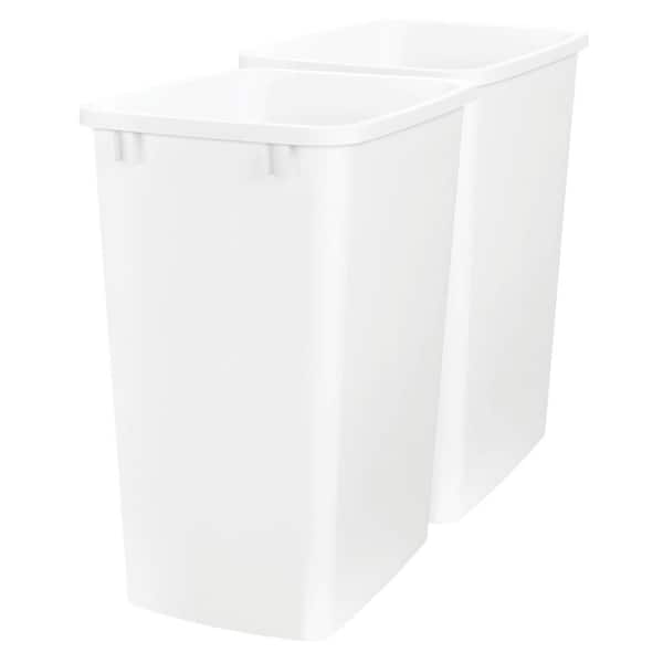 Replacement 35 qt. Trash Bin in White