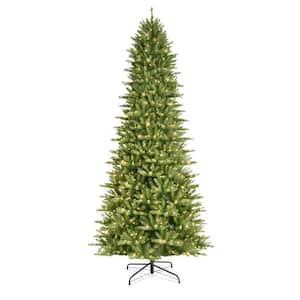 12 ft. Pre-Lit Incandescent Slim Fraser Fir Artificial Christmas Tree with 1200 UL Clear Lights