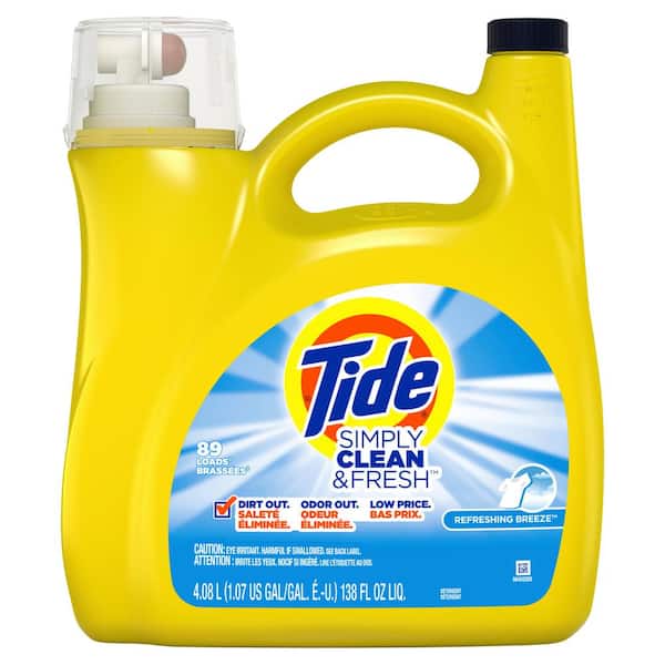 Tide Simply Clean and Fresh 138 oz. Refreshing Breeze Liquid Laundry Detergent (89-Loads)