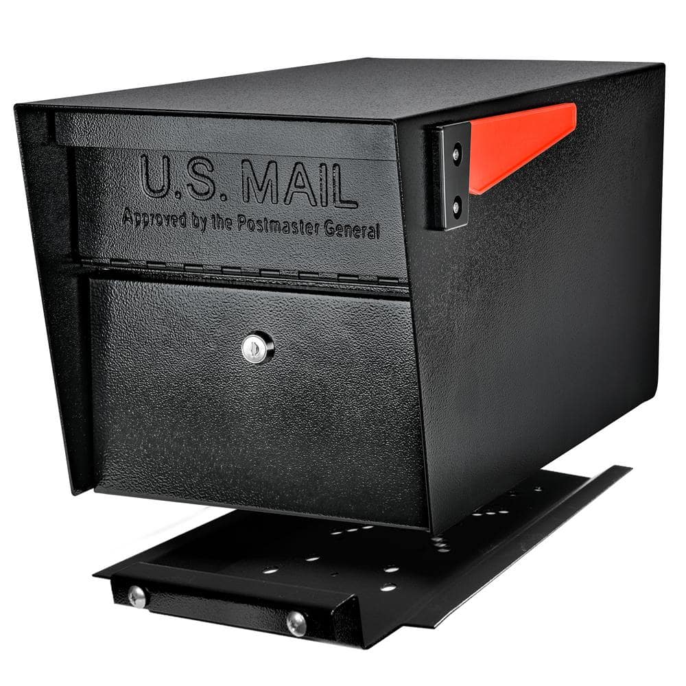 Mail Manager PRO Locking Post Mount Mailbox with High Security Reinforced Patented Locking System, Black price history on PriceWatchPro