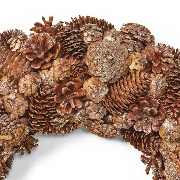 Worth Imports 10 in Faux Pine Cone x 5 Pick, Set of 12 in Brown | 9850