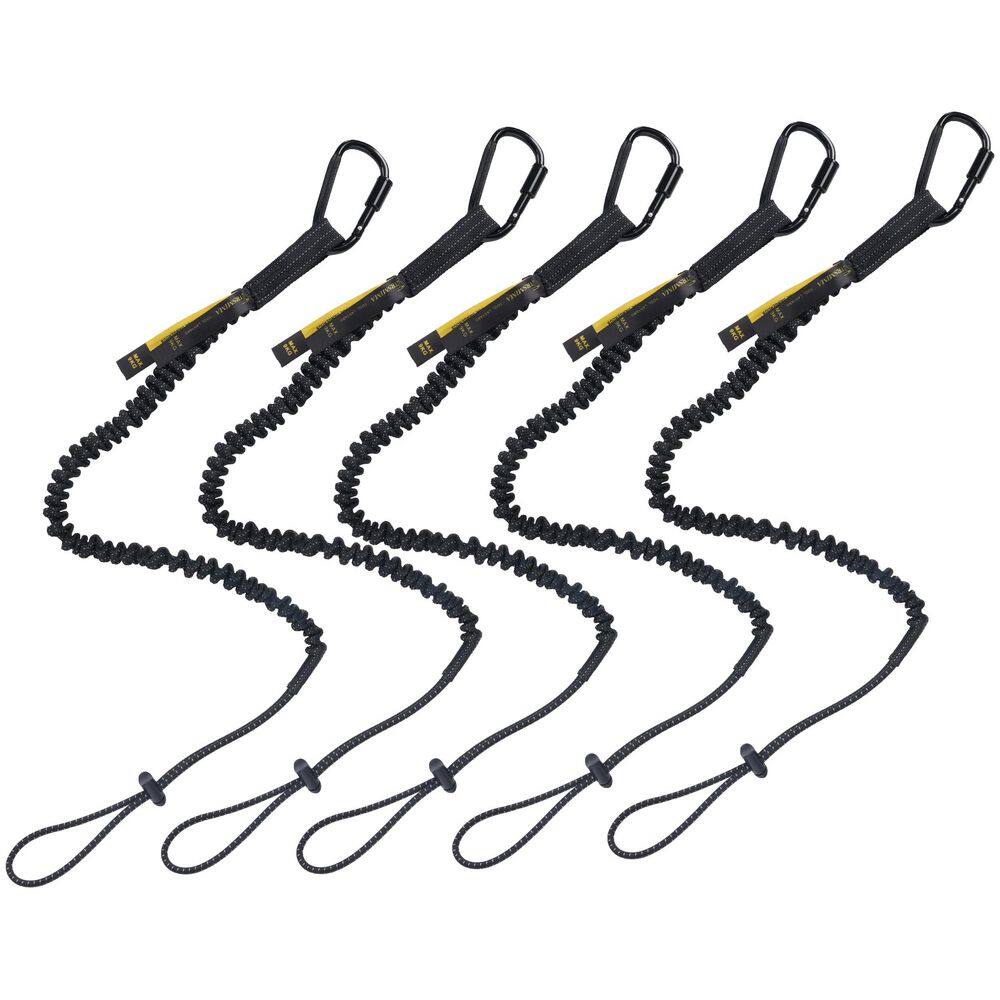 35.4 in. Black Safety Fall Protection Tool Lanyard with Screw Lock Carabine