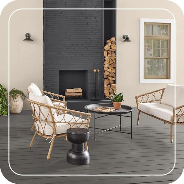 BEHR PREMIUM - 1 qt. #SC-137 Drift Gray Solid Color Waterproofing Exterior Wood Stain and Sealer