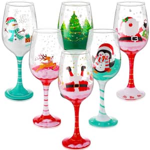 wine glass decals Pink Champagne Glass Stickers, set of 60 – Fairy Dust Decals main image 1