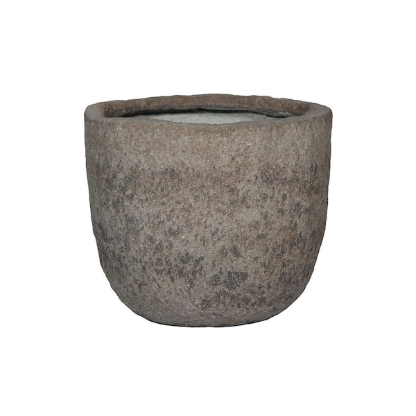 13.58 in L Mt. Russell S, Fiberstone Robust Mountain Planter Indoor and Outdoor, Diorite Grey