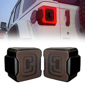 Smoked Tunnel Tail Lights Compatible w/2018-2022 Wrangler JL