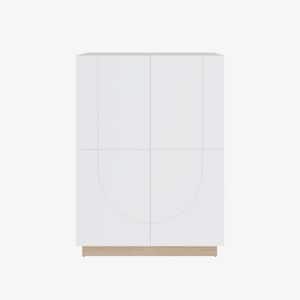 Nauraa White Storage Cabinet with Adjustable Shelves