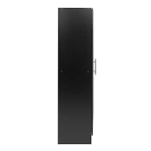 Wood Freestanding Garage Cabinet in Black (32 in. W x 65 in. H x 16 in. D)