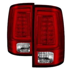 Dodge Ram 1500 13-18 / Ram 2500/3500 13-18 LED Tail Lights -( Not Compatible With Incandescent Model ) - Red Clear