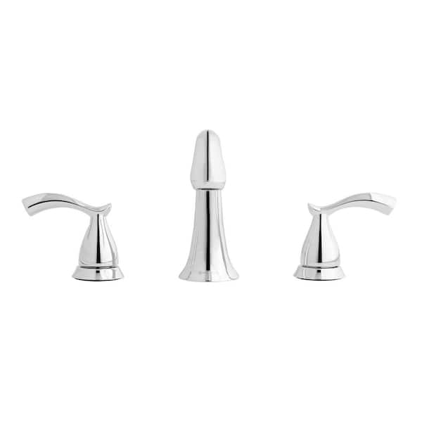 Glacier Bay shops Edgewood 8 in. Widespread 2-Handle High-Arc Bathroom Faucet in Brush