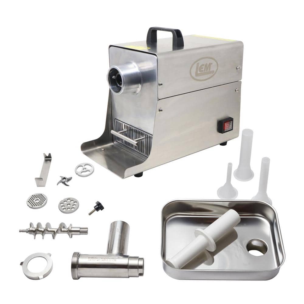 LEM Big Bite Stainless Steel Electric Meat Grinder with 0.5 HP Motor