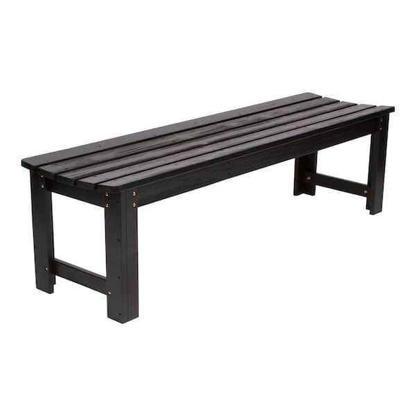 Backless metal garden online bench