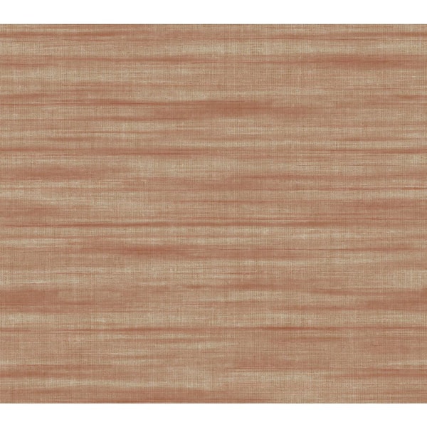 Brushed Linen Brick Red Wallpaper