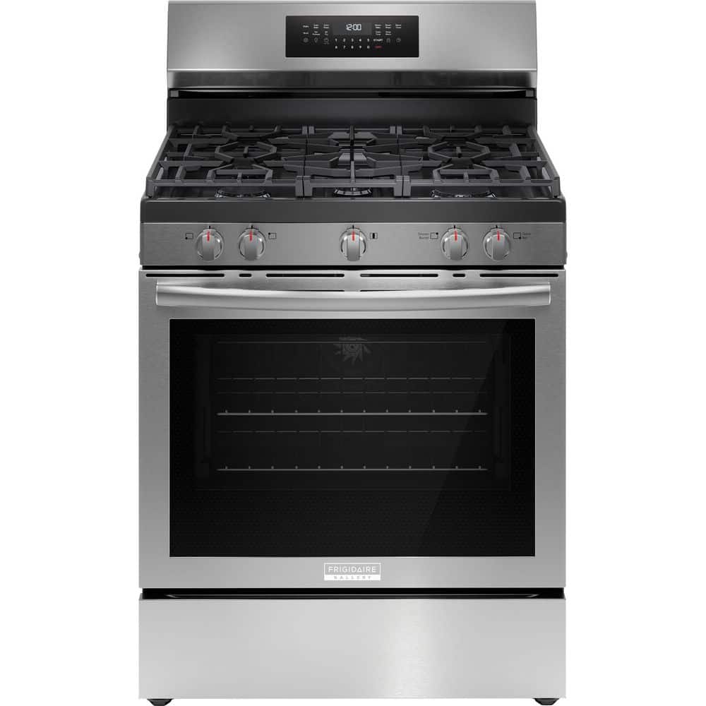 30 in. 5 Element Free-Standing Rear Control Gas Range in Finger Print Resistant Stainless Steel with Air Fry price history on PriceWatchPro