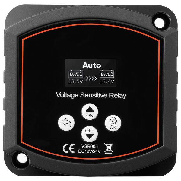 Dual Battery Isolator with Smart Battery Isolator, 12-Volt 300 Amp, Manual and Automatic VSR Voltage Sensitive Relay