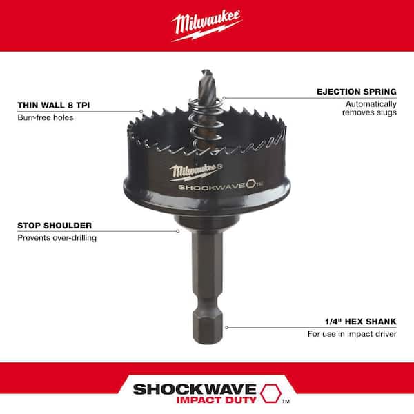 Milwaukee 1 1 8 in. SHOCKWAVE IMPACT DUTY Hole Saw 49 56 9820