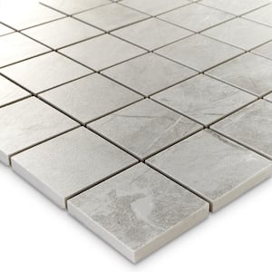 Pierre 12in.x12in Mosaic Light Grey Matte Porcelain Wall and Floor Tile (7.68 sq.ft/case)