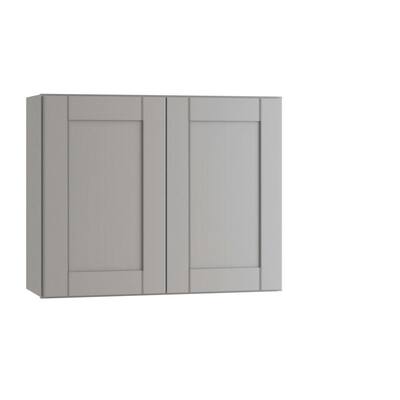 Veiled Gray Shaker Assembled Plywood Wall Kitchen Cabinet with Soft Close 24 in. x 36 in. x 12 in.