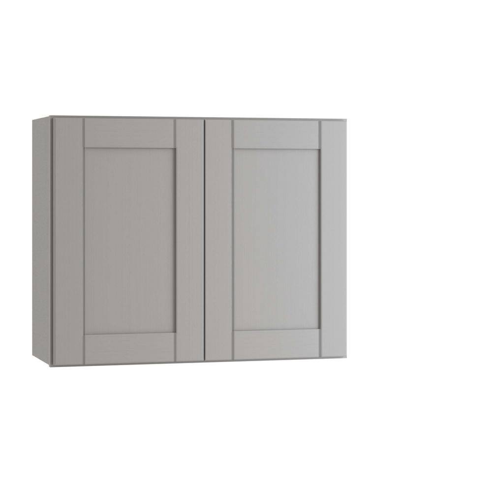 Washington Veiled Gray Plywood Shaker Assembled Wall Kitchen Cabinet Soft Close 36 in W x 24 in D x 15 in H price history on PriceWatchPro