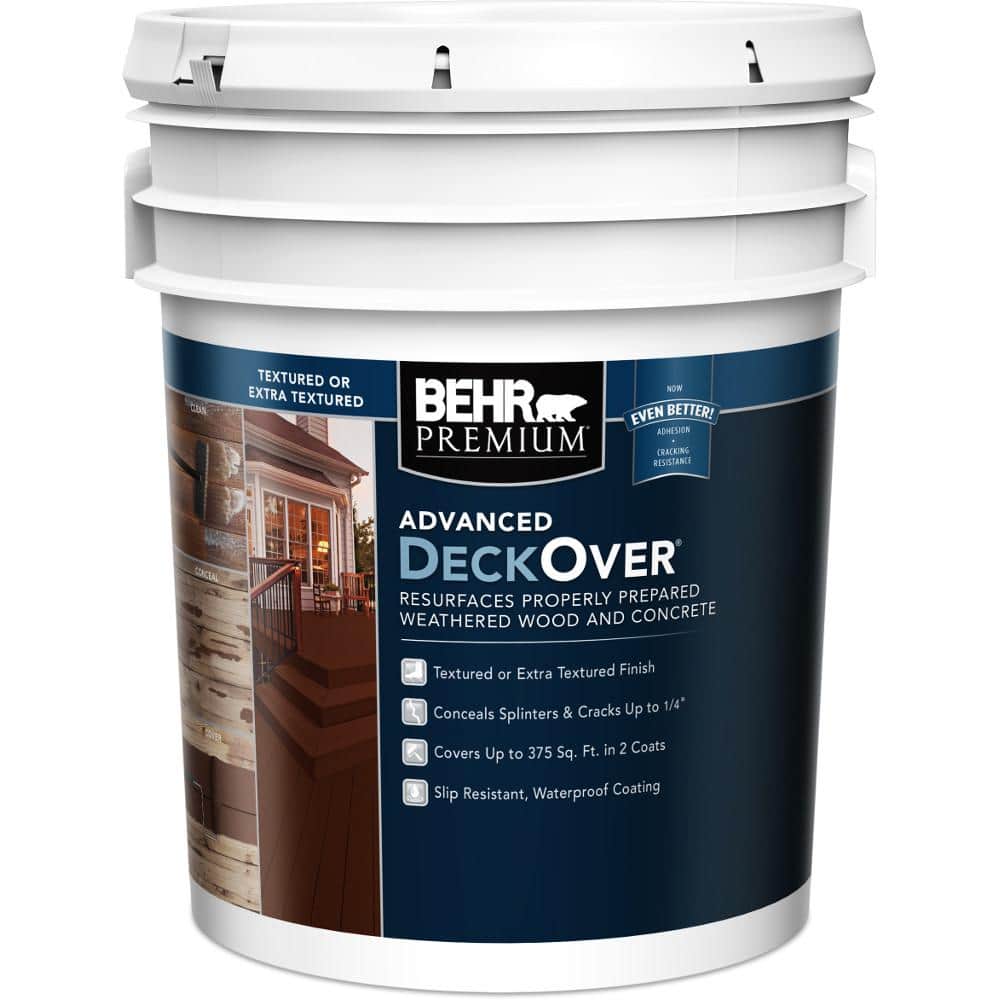 BEHR Premium Advanced DeckOver 5 gal. Textured Solid Color Exterior ...