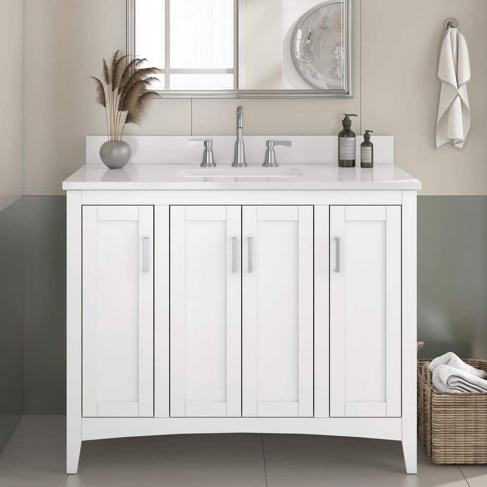 Glacier Bay Tilton 42 in W x 21.5 in D x 34.2 in H Folding Bath