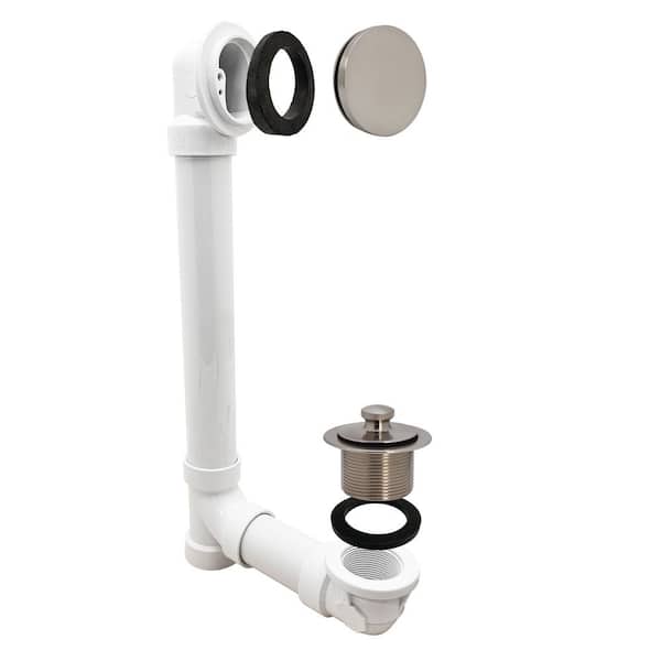 Westbrass Illusionary Overflow 12 in. x 4 in. Sch. 40 PVC Bath