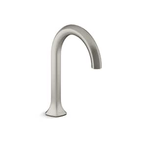 Occasion Deck-Mount Bath Spout with Cane Design in Vibrant Brushed Nickel