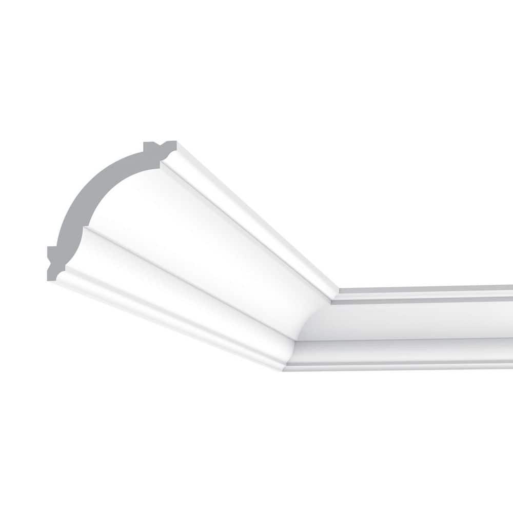Primed White Polystyrene Crown Moulding Set of 4
