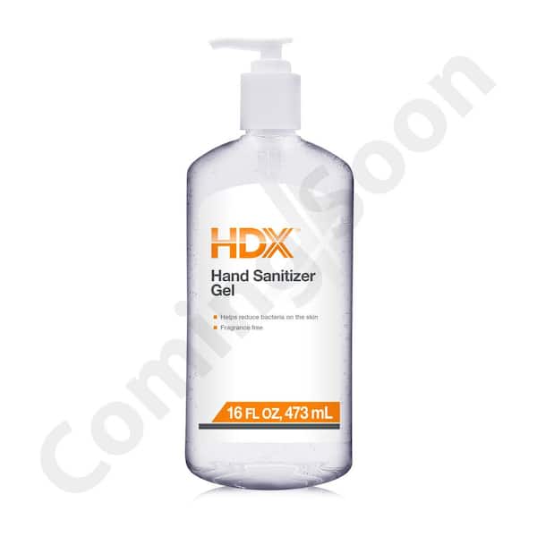 HDX 16 oz. Moisturizing 70% Alcohol Gel Hand Sanitizer Pump