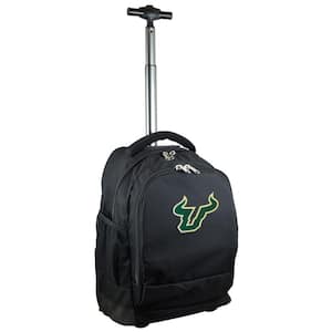 NCAA South Florida 19 in. Black Wheeled Premium Backpack