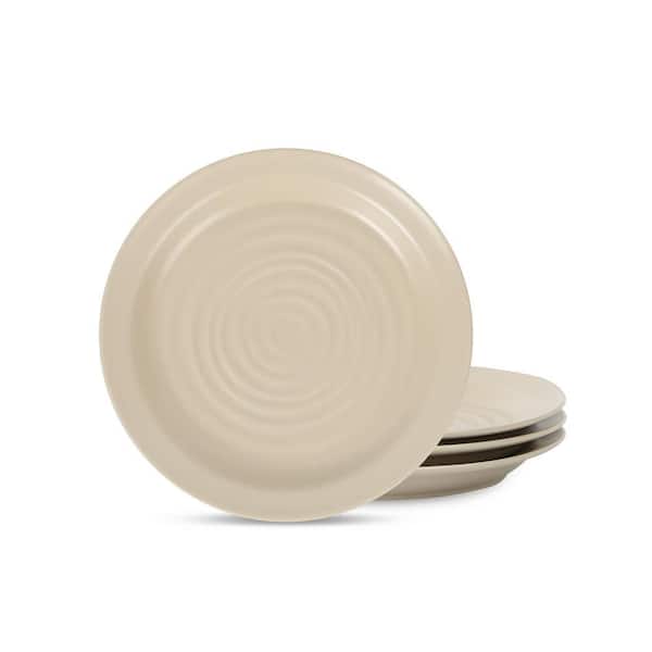 Orbit 4-Piece Beige Stoneware Full Set (Service for 4)