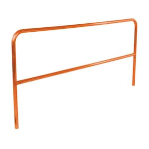 8 ft. L Orange Steel Safety Railing