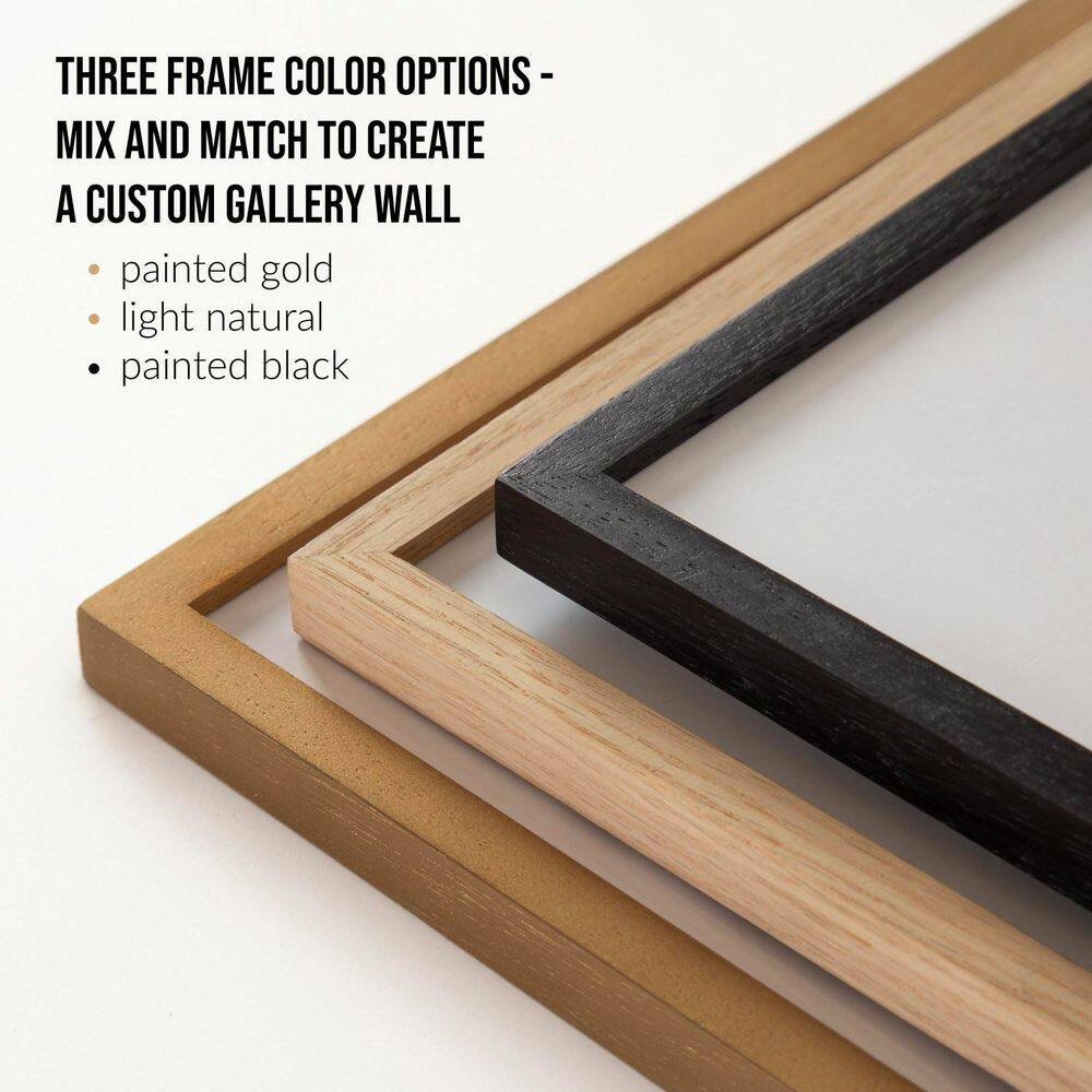 Elegant Coastal Beach Abstract Print in Black Frame, 16 x 12
