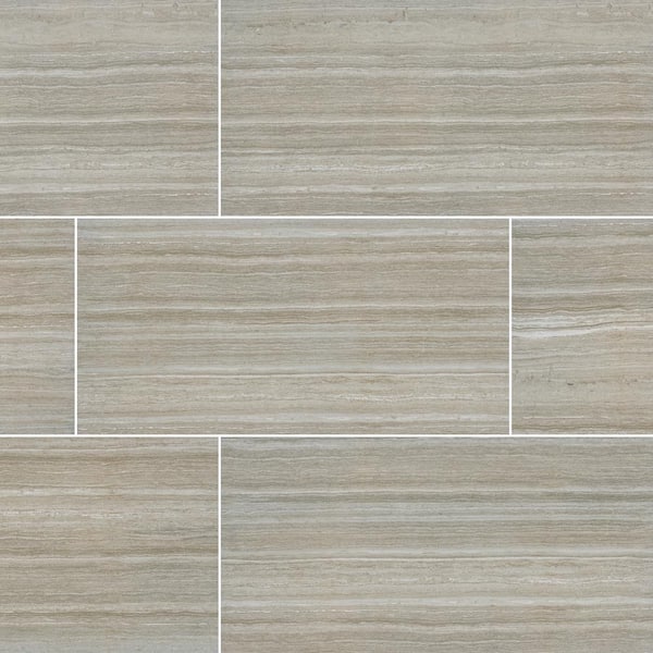 MSI Charisma Silver 12 in. x 24 in. Matte Ceramic Stone Look Floor and Wall Tile (640 sq. ft./Pallet)