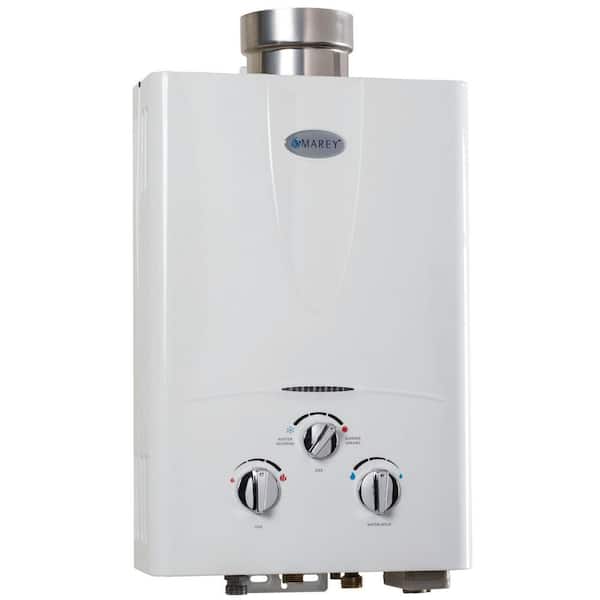 MAREY 2.0 GPM Liquid Propane Tankless Gas Water Heater GA5LP - The Home  Depot