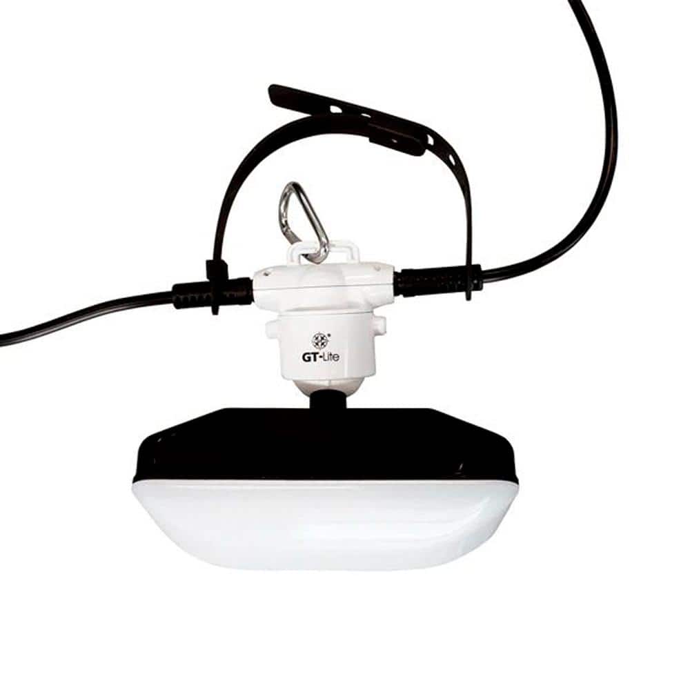 50ft White LED Outdoor Adjustable String Light with 5 Heads