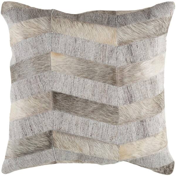 Artistic Weavers Halsey Gray Geometric Polyester 20 in. x 20 in. Throw Pillow