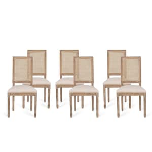 Beckstrom Beige and Natural Upholstered Dining Chair (Set of 6)