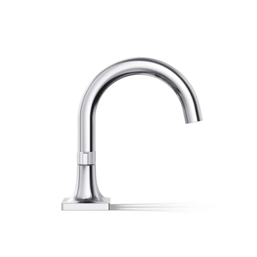 Polished Chrome Brass Centerset Bathroom Faucet with Lever Handles