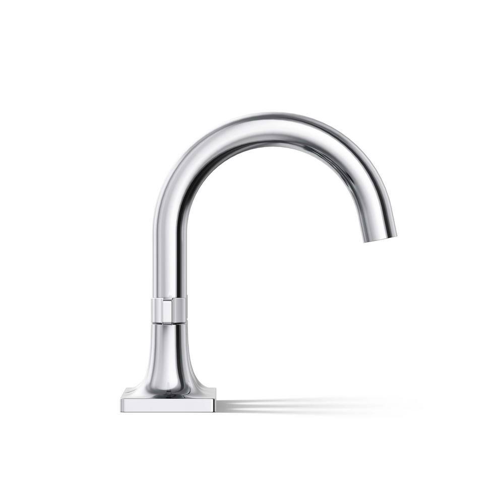 Polished Chrome Brass Centerset Bathroom Faucet with Lever Handles